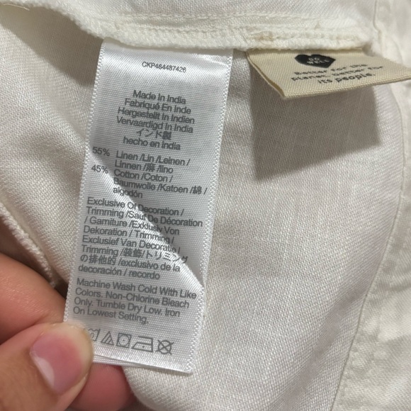 MADEWELL Women’s Linen-Cotton Puff-Sleeve Mini Dress - Picture 13 of 16